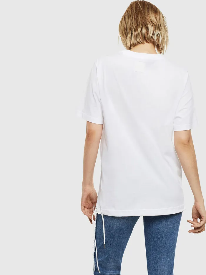 Diesel Tshirts Mens THUSTY White For Sale