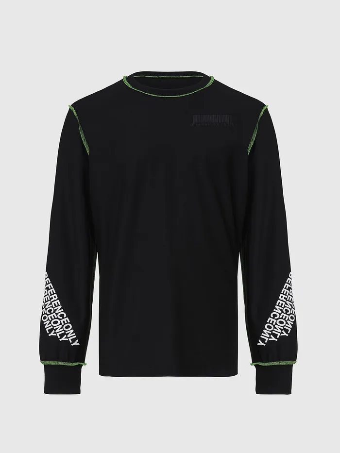 Diesel Tshirts Mens TJUSEAMLS Black Gift 4 You