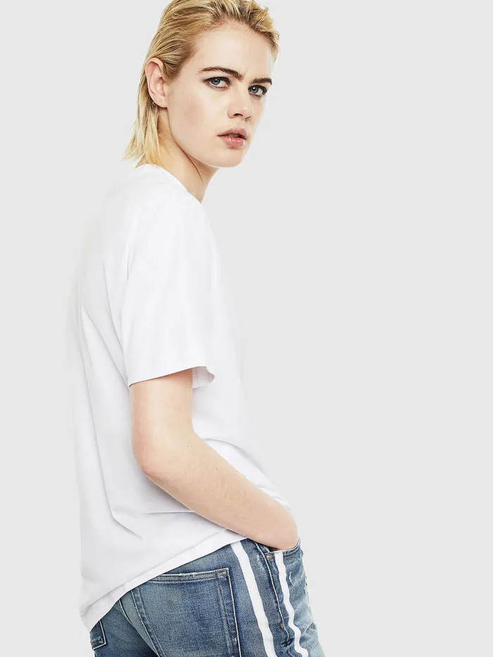Diesel Tshirts Mens TJUSTJ20 White Gift 4 You