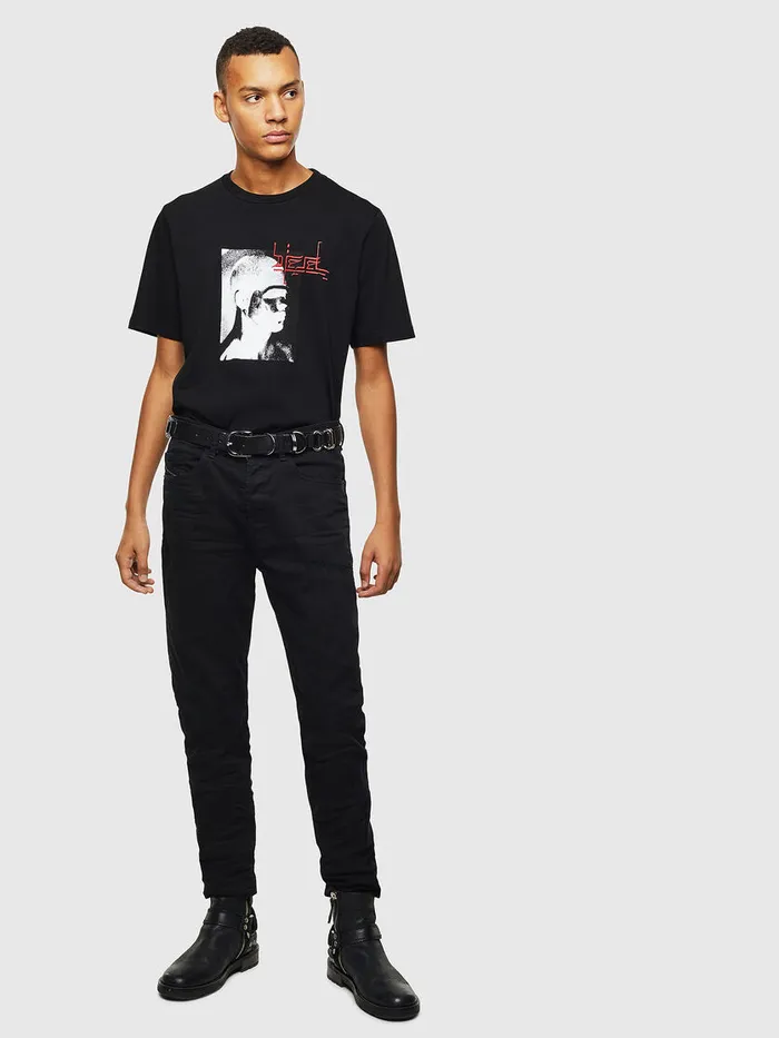 Diesel Tshirts Mens TJUSTJ21 Black Cheap On Sale