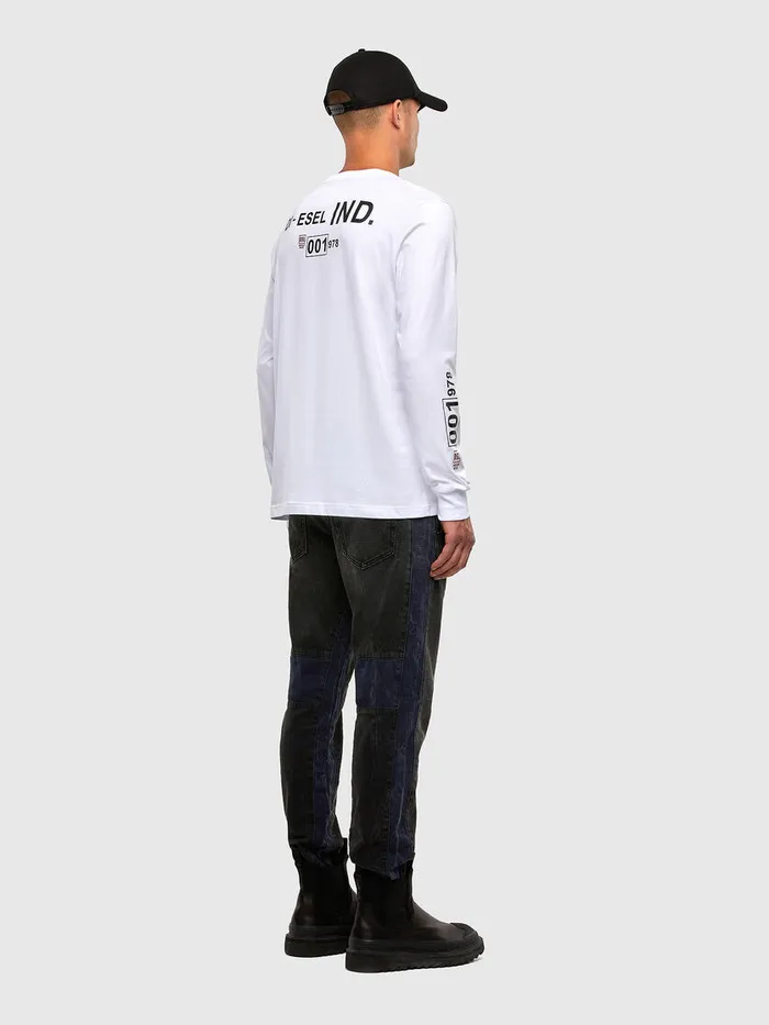 Diesel Tshirts Mens TJUSTLSN62 White Gift 4 You