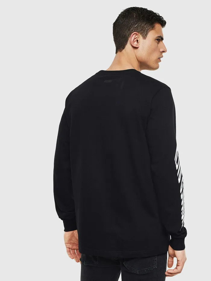 Diesel Tshirts Mens TJUSTLST13 Black Gift Ideas