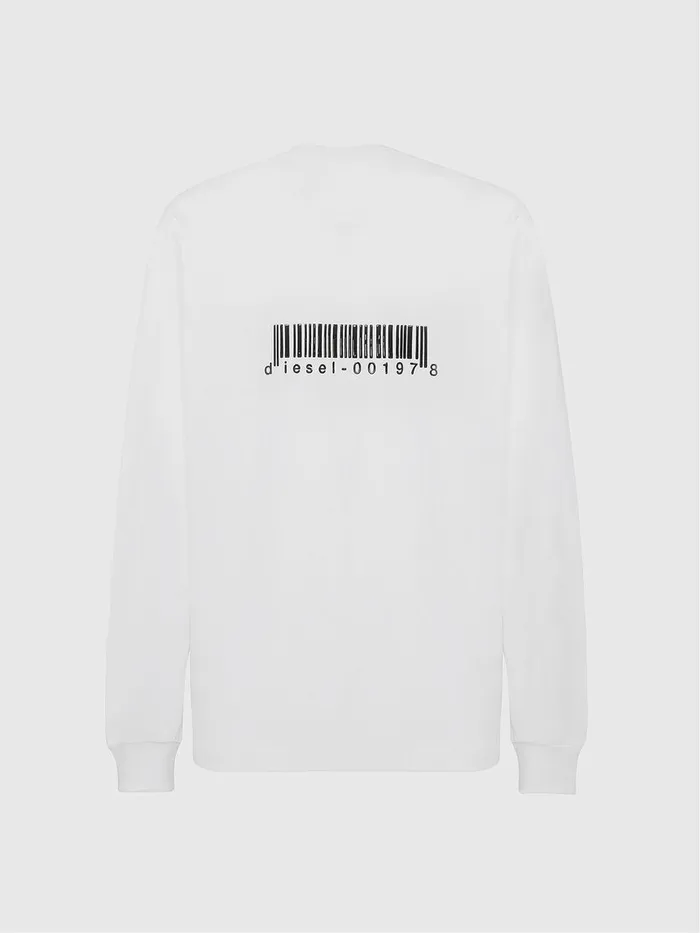 Diesel Tshirts Mens TJUSTLSX90 White Gift 4 You