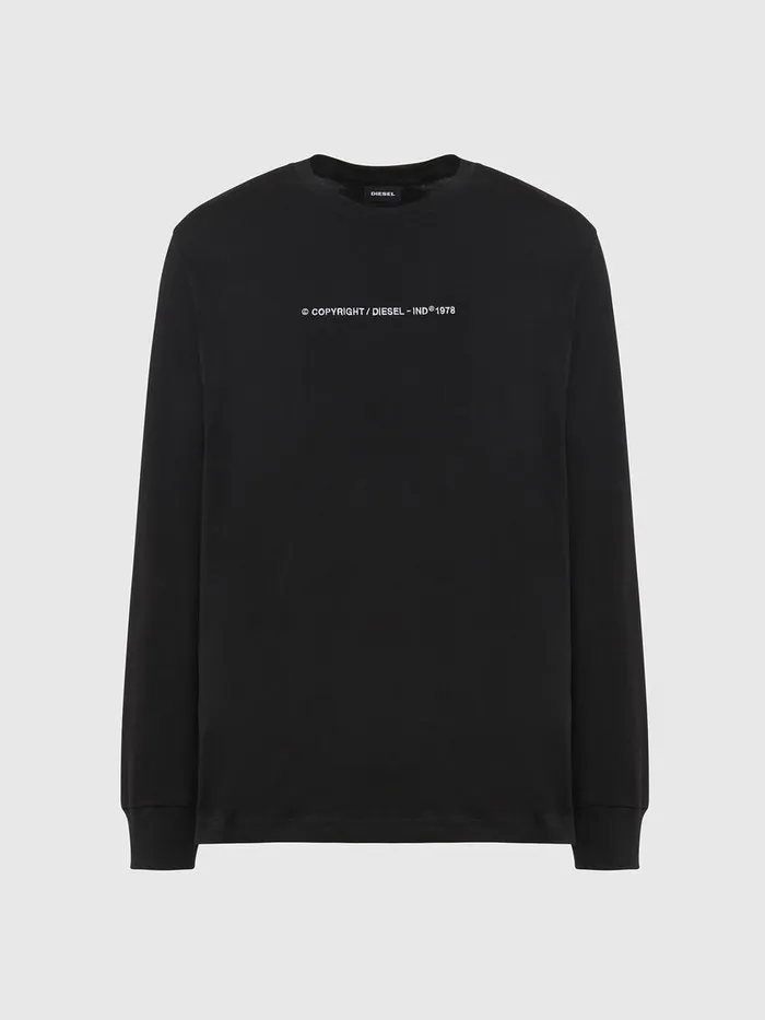 Diesel Tshirts Mens TJUSTLSX93 Black Gift 4 You