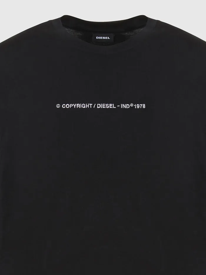 Diesel Tshirts Mens TJUSTLSX93 Black Gift 4 You