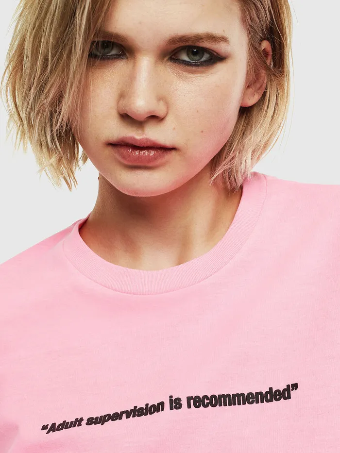 Diesel Tshirts Mens TJUSTNEON Pink Near Me
