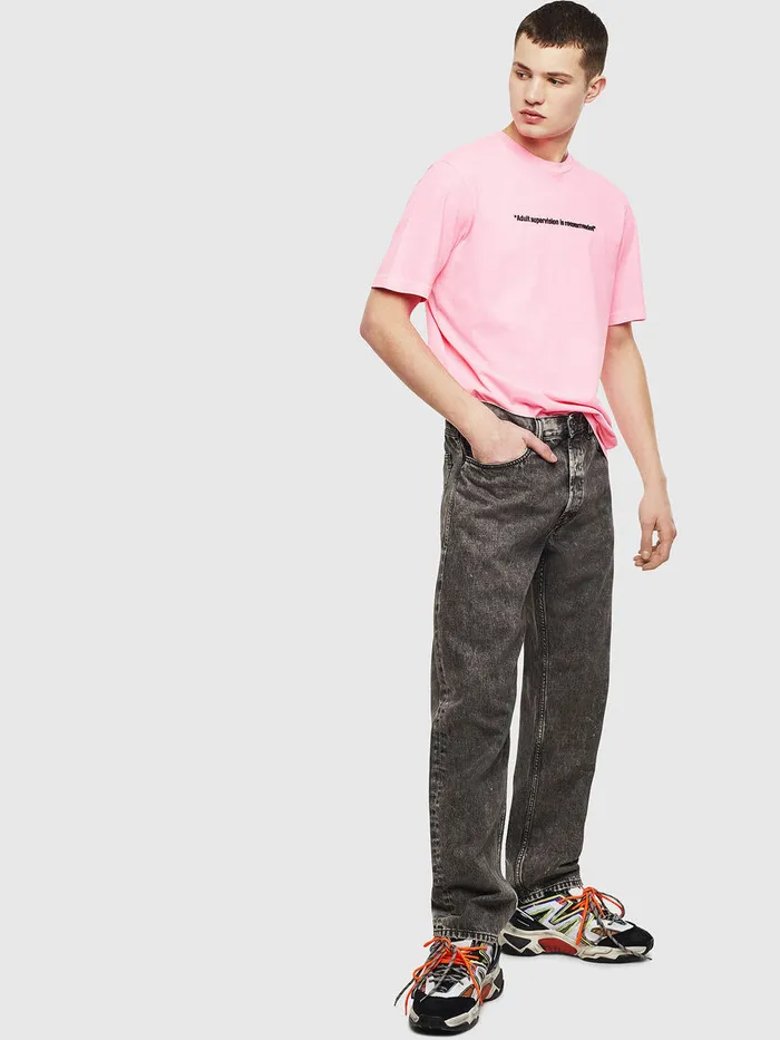 Diesel Tshirts Mens TJUSTNEON Pink Near Me