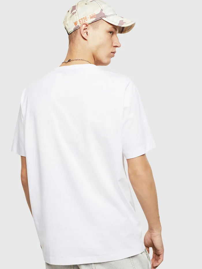 Diesel Tshirts Mens TJUSTPOCKETT17 White Online