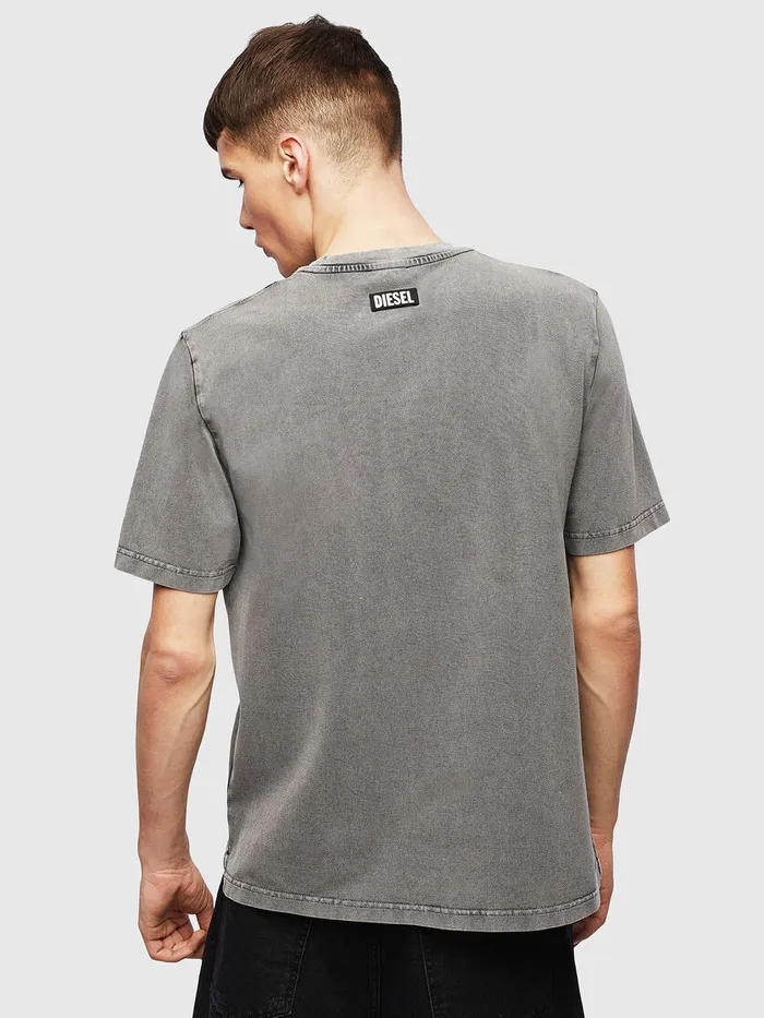 Diesel Tshirts Mens TJUSTSLITST15 Grey Near Me