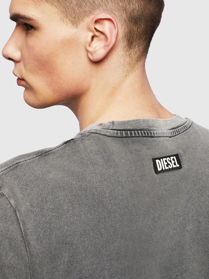 Diesel Tshirts Mens TJUSTSLITST15 Grey Near Me