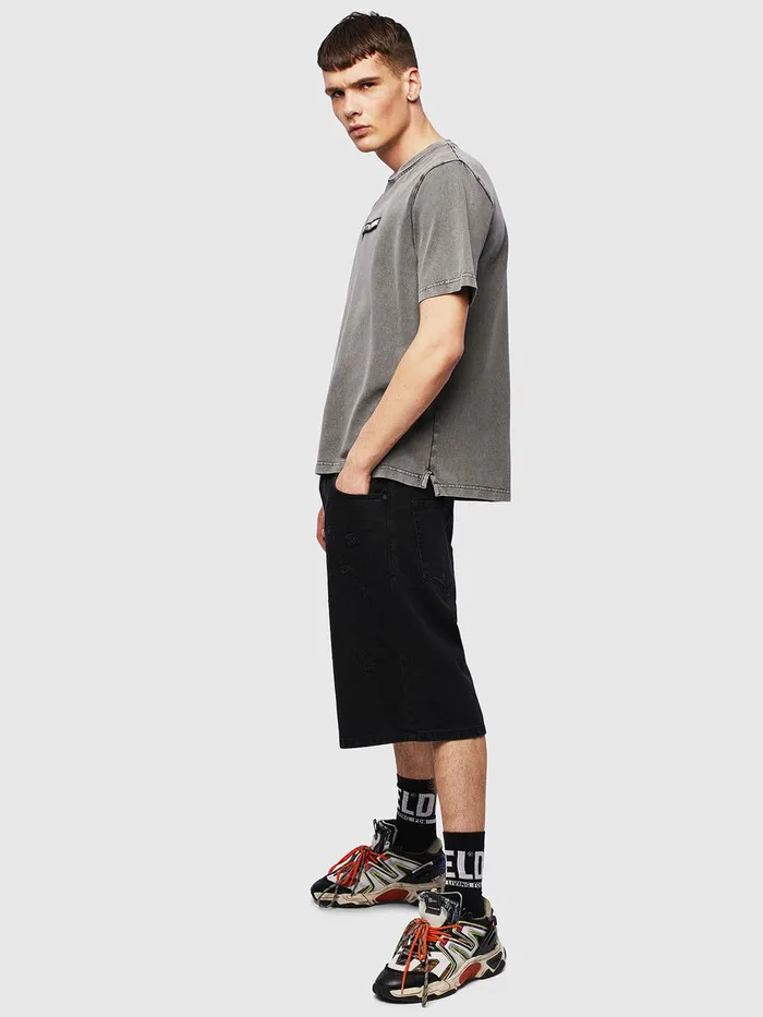 Diesel Tshirts Mens TJUSTSLITST15 Grey Near Me