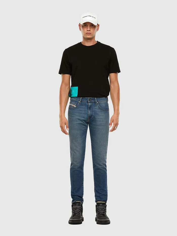 Diesel Tshirts Mens TJUSTSLITSX81 Black Cheap On Sale