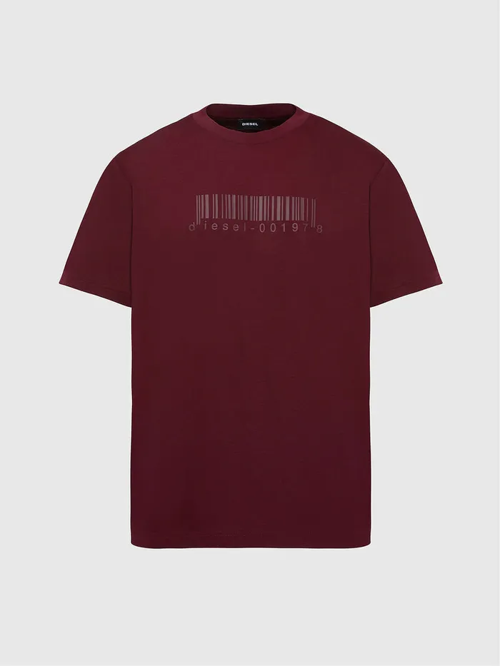 Diesel Tshirts Mens TJUSTSLITSX87 Red On Sale