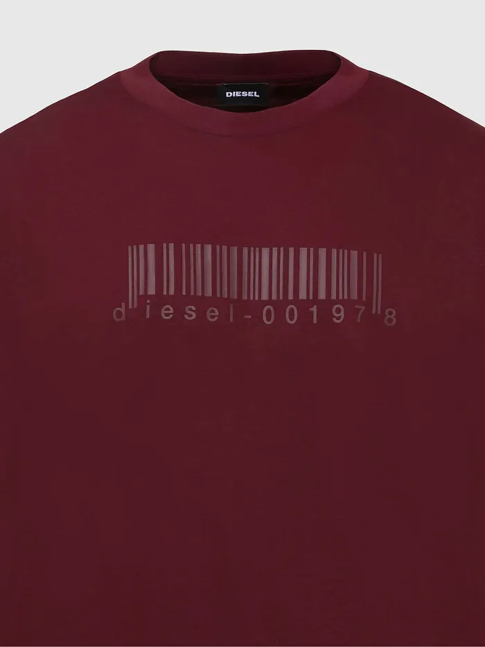 Diesel Tshirts Mens TJUSTSLITSX87 Red On Sale