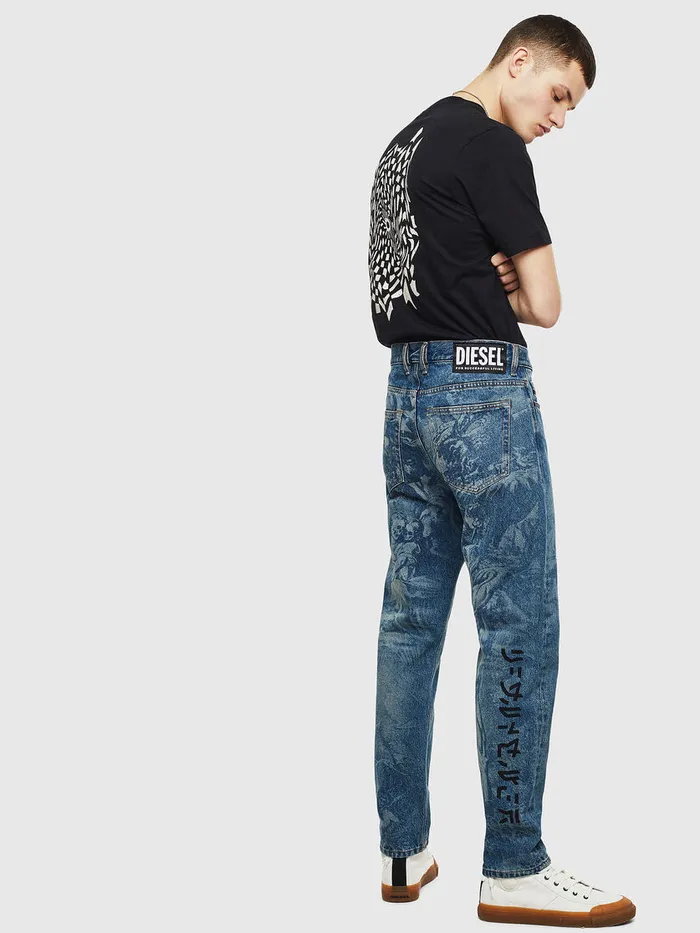 Diesel Tshirts Mens TJUSTT10 Black Gift Ideas