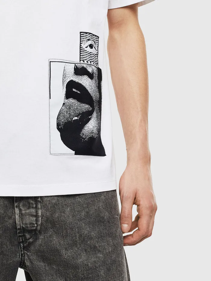 Diesel Tshirts Mens TJUSTT18 White Online