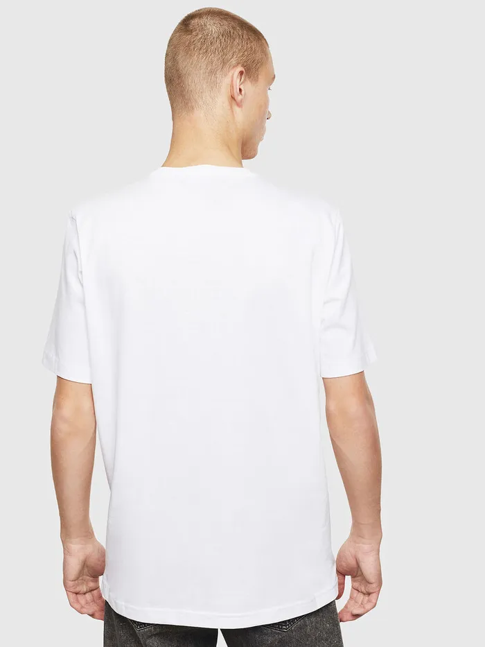 Diesel Tshirts Mens TJUSTT25 White Gift 4 You