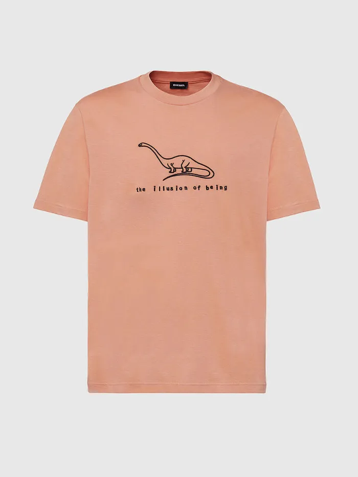 Diesel Tshirts Mens TJUSTX61 Pink On Sale