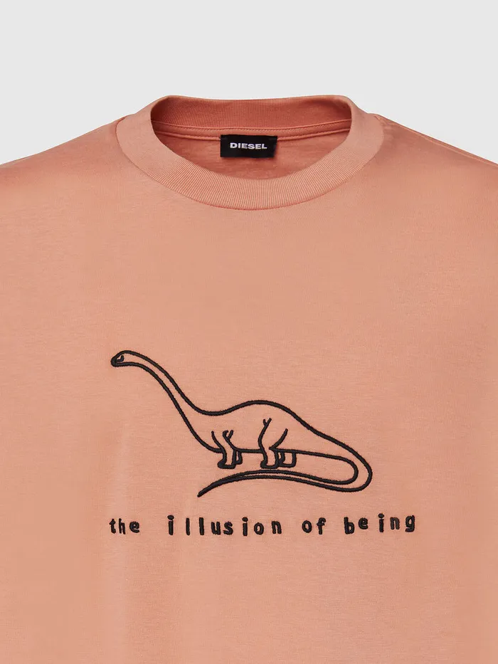 Diesel Tshirts Mens TJUSTX61 Pink On Sale