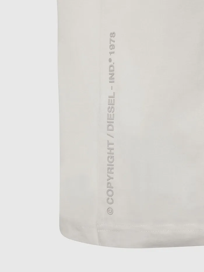 Diesel Tshirts Mens TJUSTX61 White Cheap On Sale
