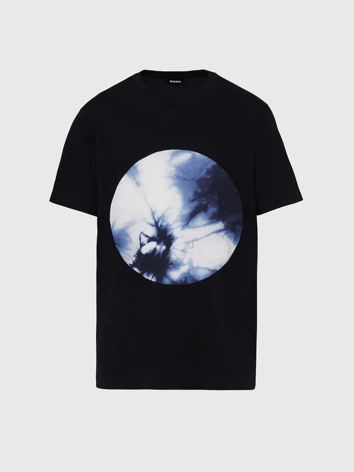 Diesel Tshirts Mens TMOONYX2 Black Gift for Friend