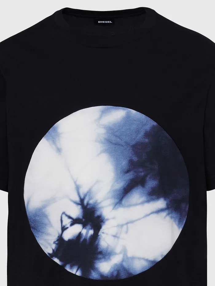 Diesel Tshirts Mens TMOONYX2 Black Gift for Friend