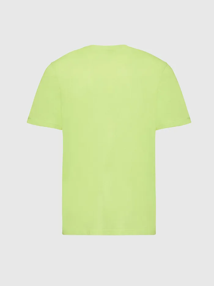 Diesel Tshirts Mens TMOONYX2 Green Fluo Casaul