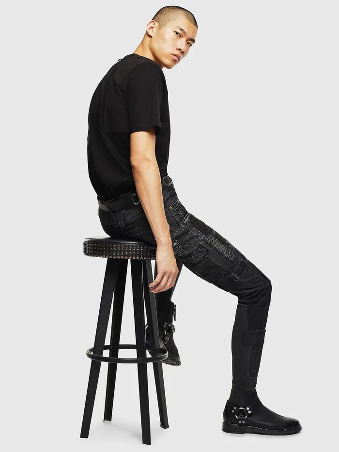 Diesel Tshirts Mens TTOMI Black For Sale