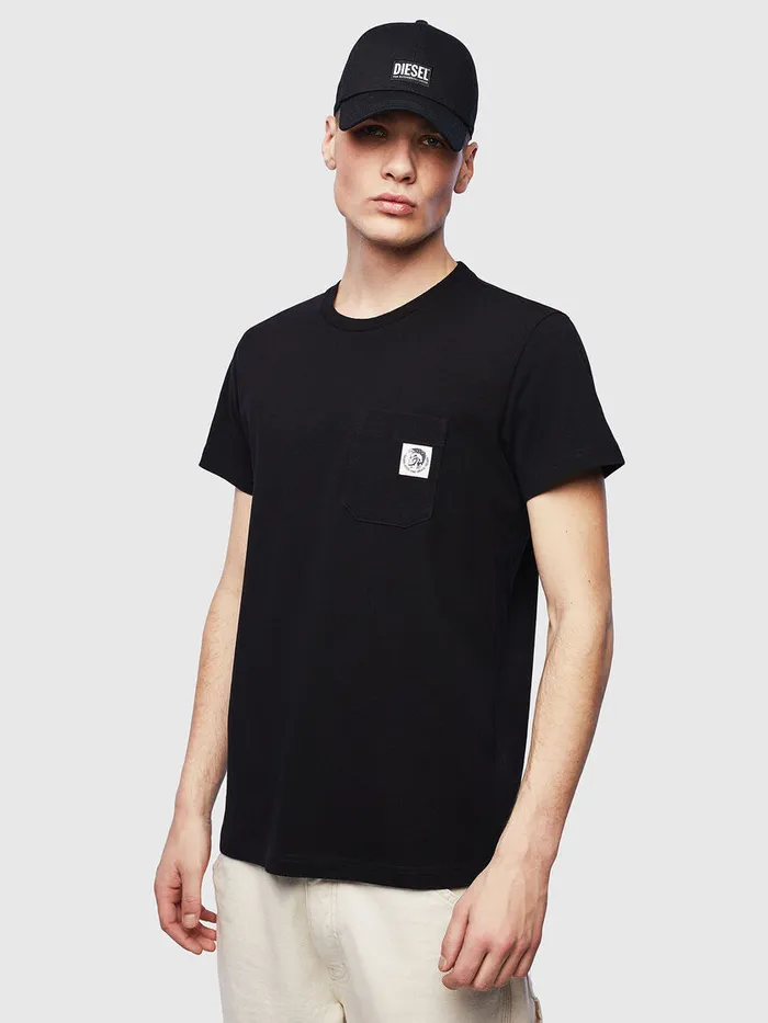 Diesel Tshirts Mens TWORKYMOHIS1 Black Near Me