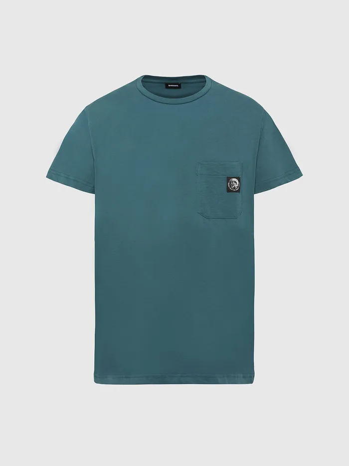 Diesel Tshirts Mens TWORKYMOHI Water Green Online
