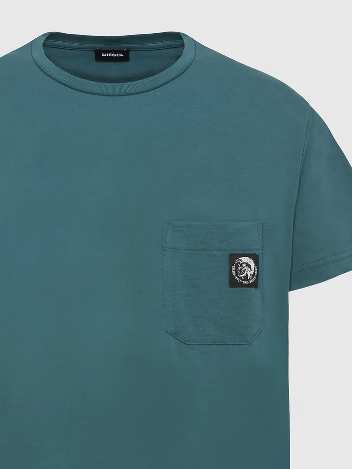 Diesel Tshirts Mens TWORKYMOHI Water Green Online