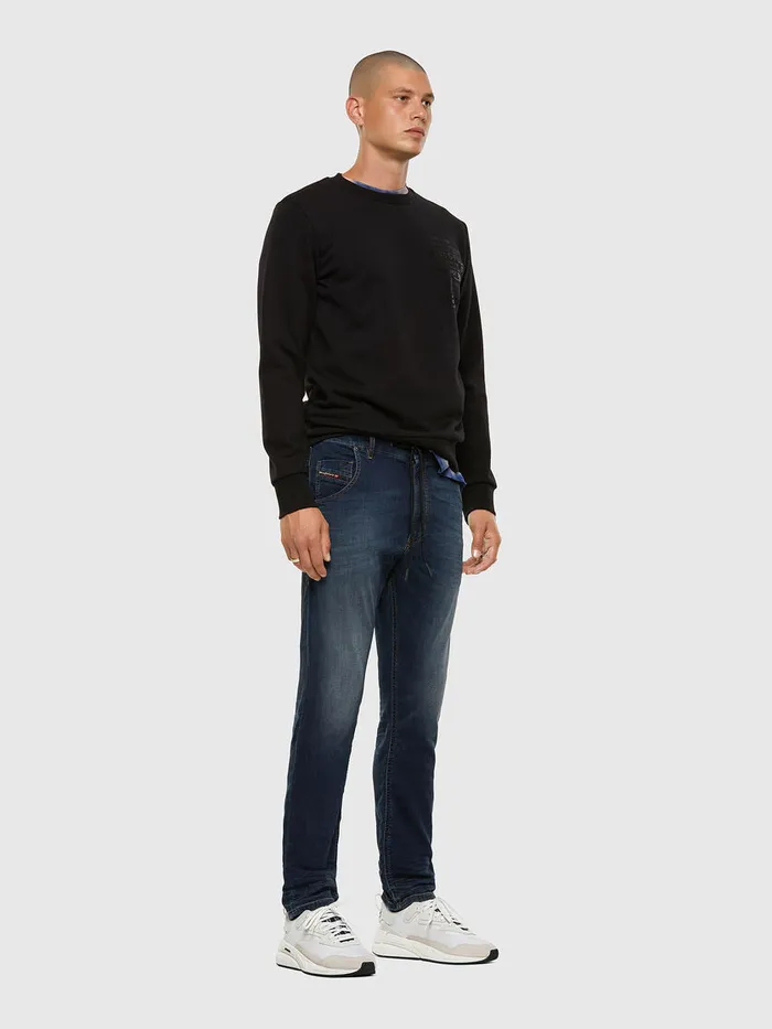 Diesel Tapered Mens Krooley JoggJeans 069NE Dark Blue Gift Ideas