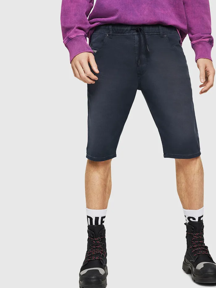 Diesel Trousers and Shorts Mens DKROOSHORT JOGGJEANS Dark Blue Casaul