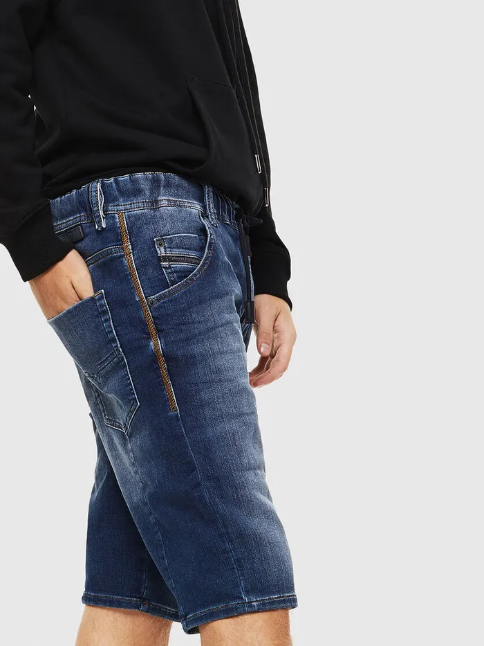 Diesel Trousers and Shorts Mens DKROOSHORT JOGGJEANS Dark Blue Gift 4 You