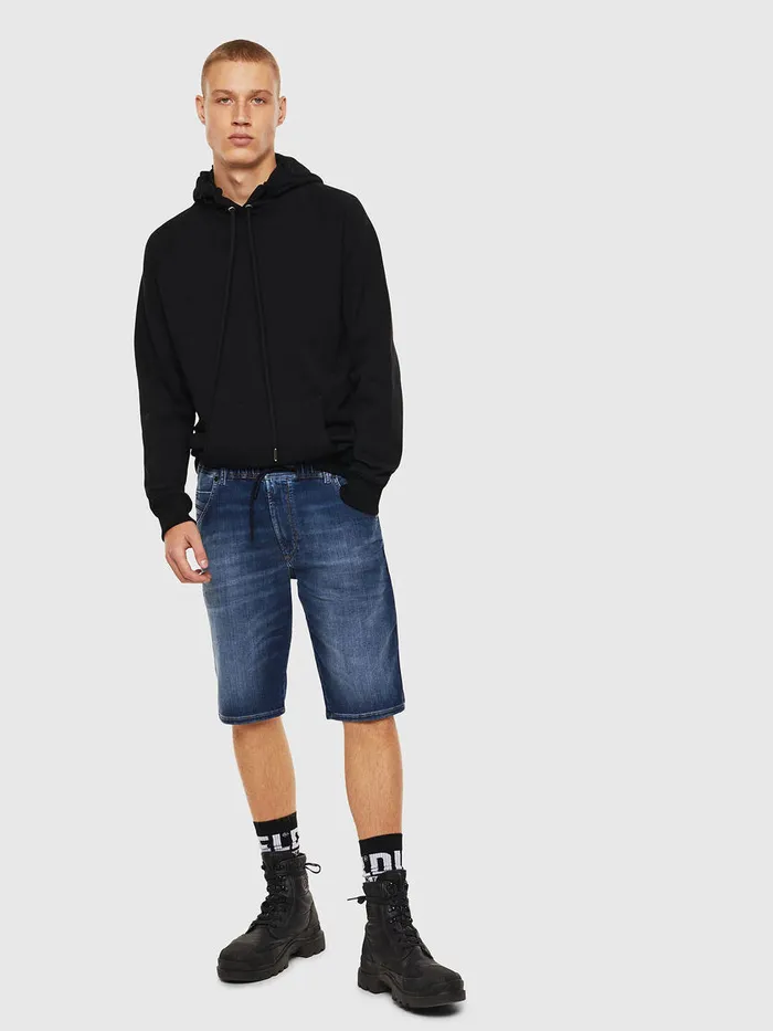 Diesel Trousers and Shorts Mens DKROOSHORT JOGGJEANS Dark Blue Gift 4 You