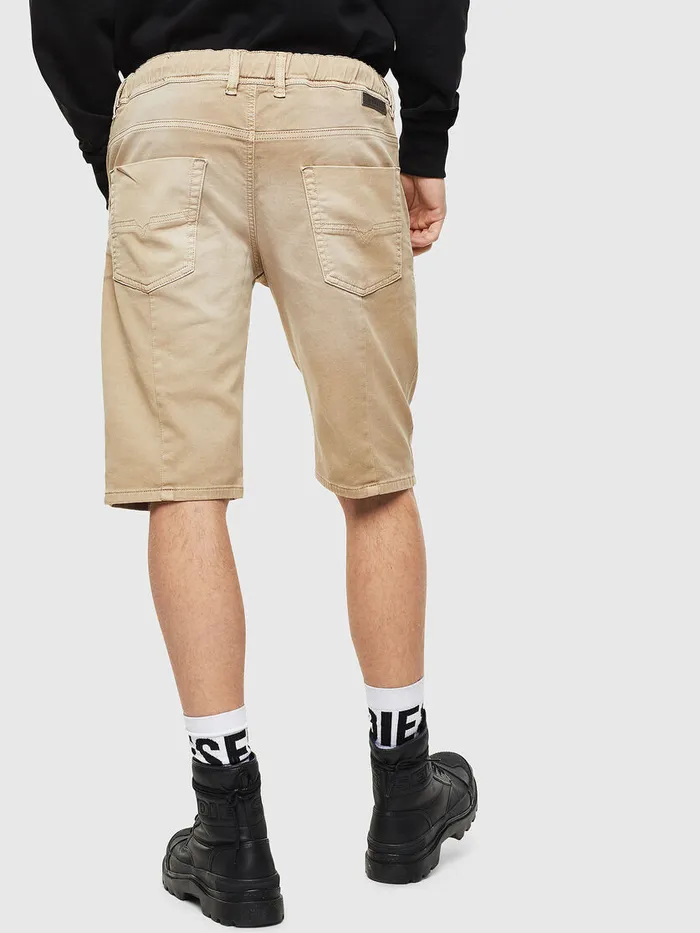 Diesel Trousers and Shorts Mens DKROOSHORT JOGGJEANS Light Brown Casaul