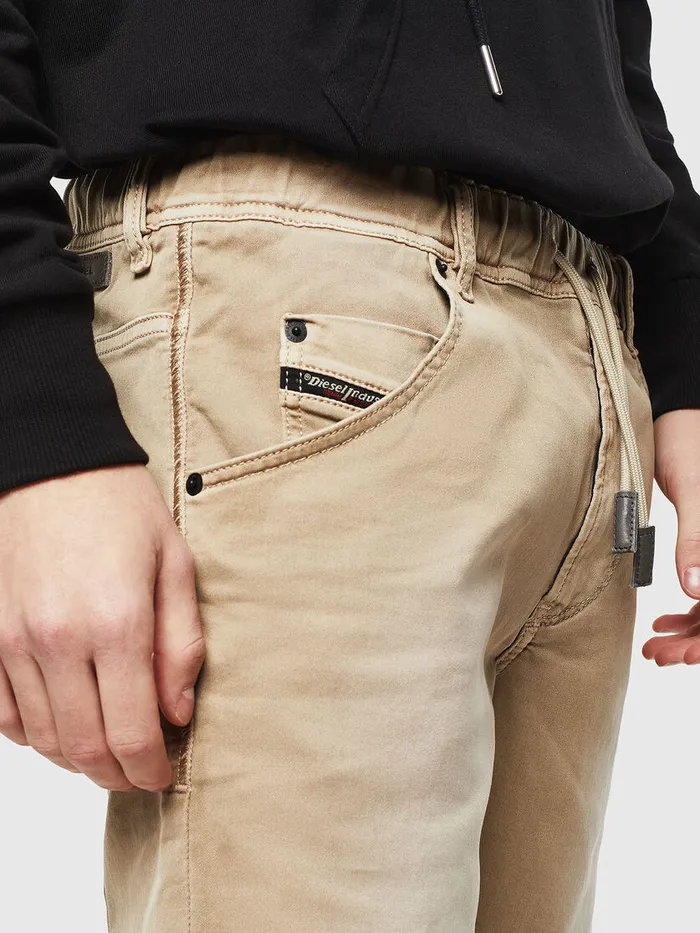 Diesel Trousers and Shorts Mens DKROOSHORT JOGGJEANS Light Brown Casaul