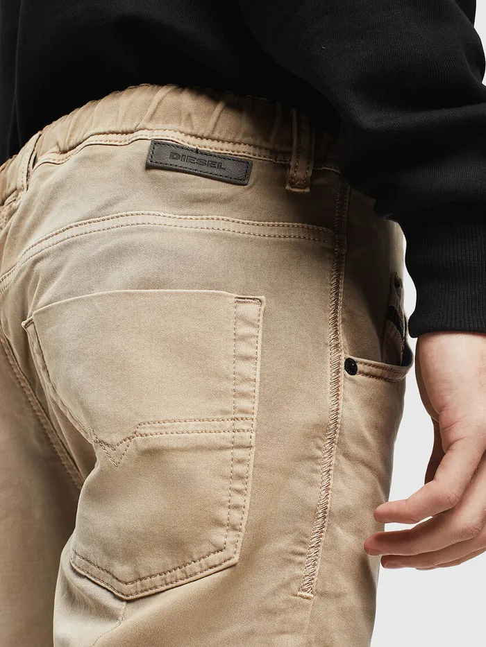 Diesel Trousers and Shorts Mens DKROOSHORT JOGGJEANS Light Brown Casaul