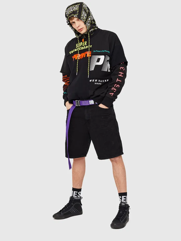 Diesel Trousers and Shorts Mens DWILLOH BlackDark grey Gift Ideas