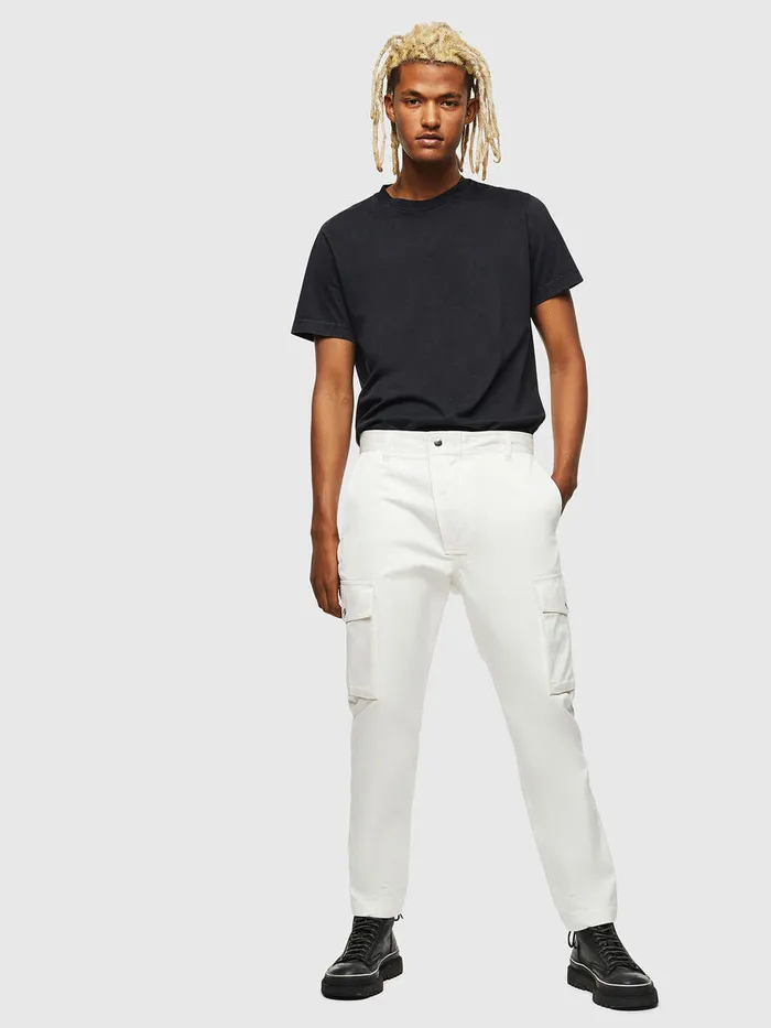 Diesel Trousers and Shorts Mens PJAREDCARGO White On Sale