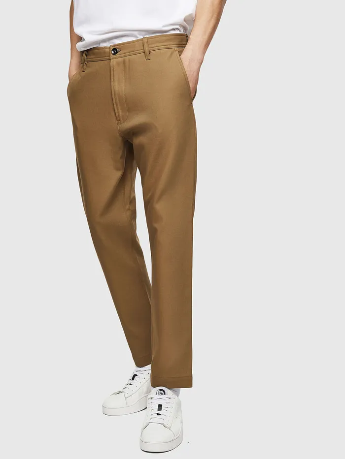 Diesel Trousers and Shorts Mens PJAREDNL Light Brown Cheap On Sale
