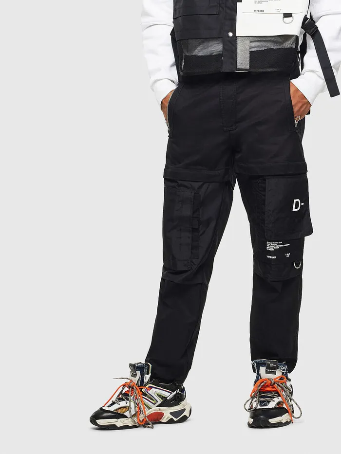 Diesel Trousers and Shorts Mens PMELTY Black Gift for Friend