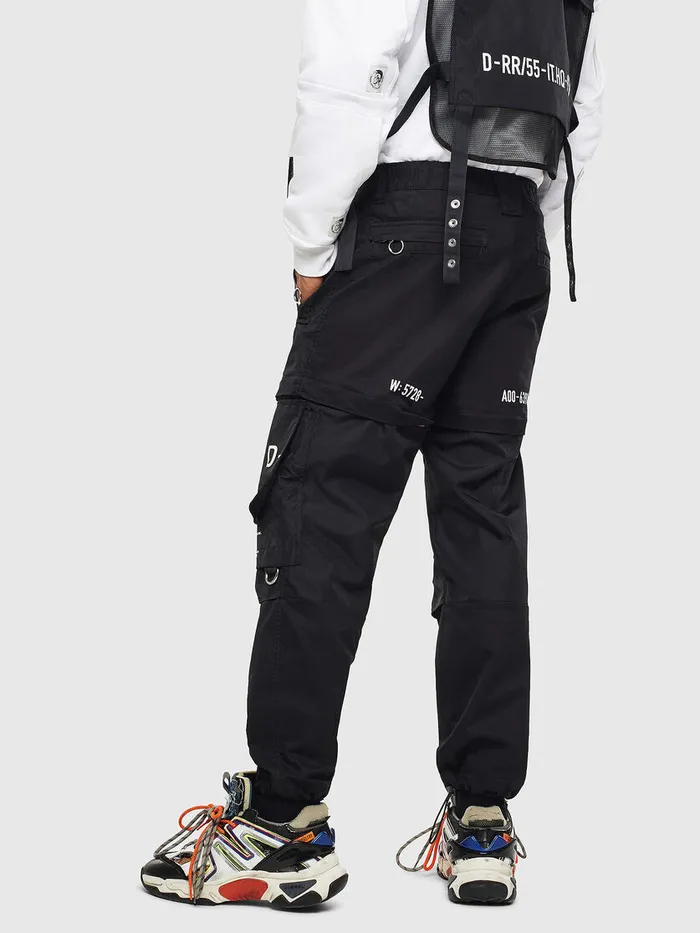 Diesel Trousers and Shorts Mens PMELTY Black Gift for Friend