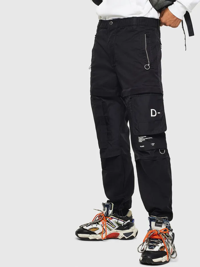 Diesel Trousers and Shorts Mens PMELTY Black Gift for Friend