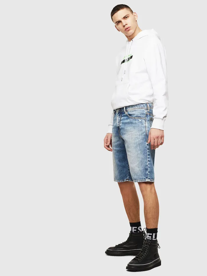 Diesel Trousers and Shorts Mens THOSHORT Light Blue Popular