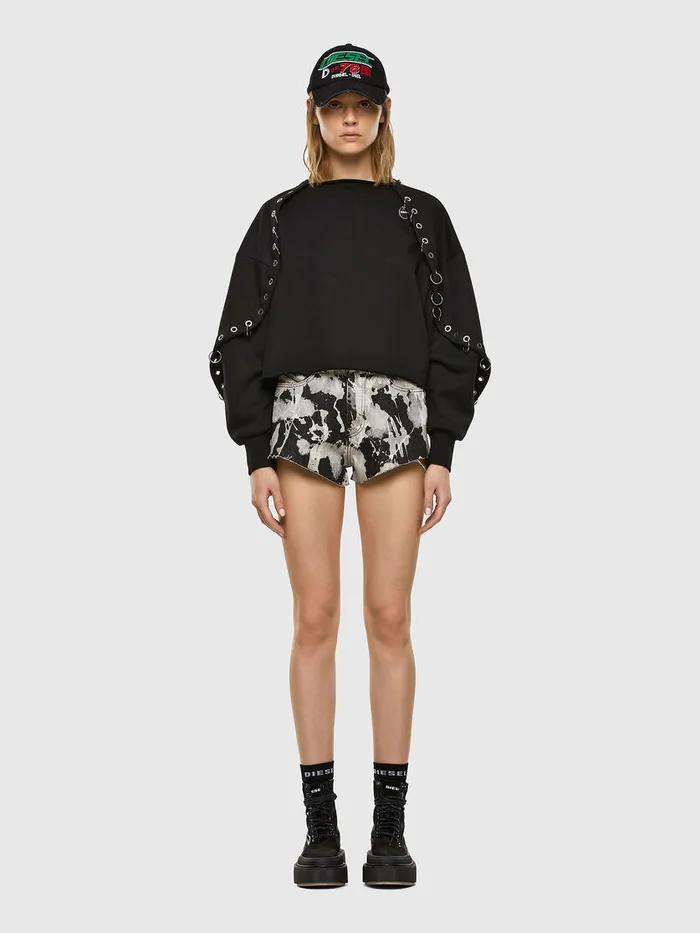 Diesel Trousers and Shorts Womens DEHIGWEI BlackWhite Online