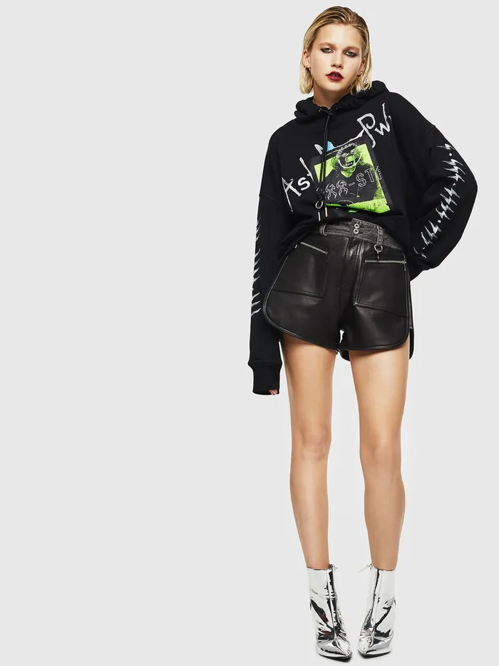 Diesel Trousers and Shorts Womens LFARA Black Gift for Friend