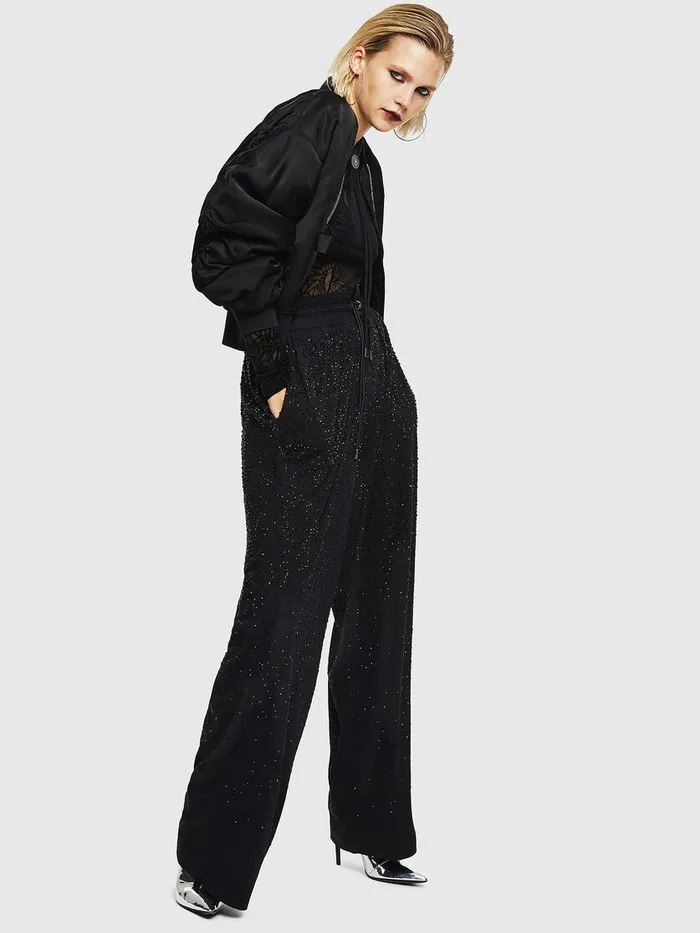 Diesel Trousers and Shorts Womens PSTRASSC Black On Sale