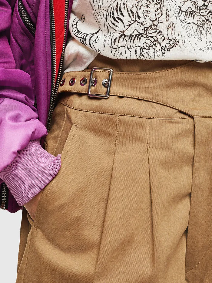 Diesel Trousers and Shorts Womens SBISA Light Brown Near Me