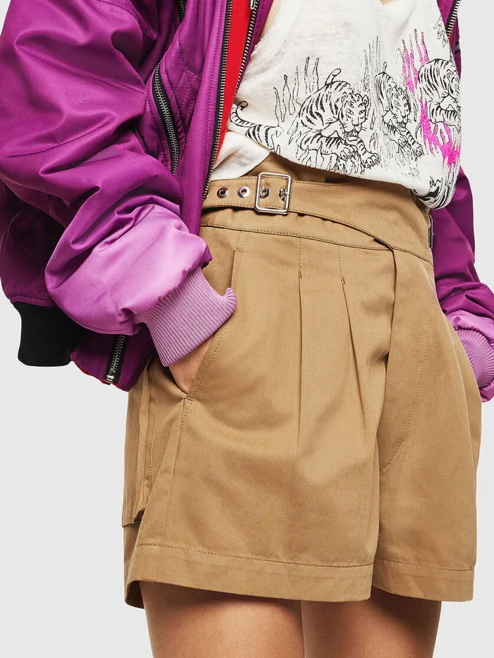 Diesel Trousers and Shorts Womens SBISA Light Brown Near Me